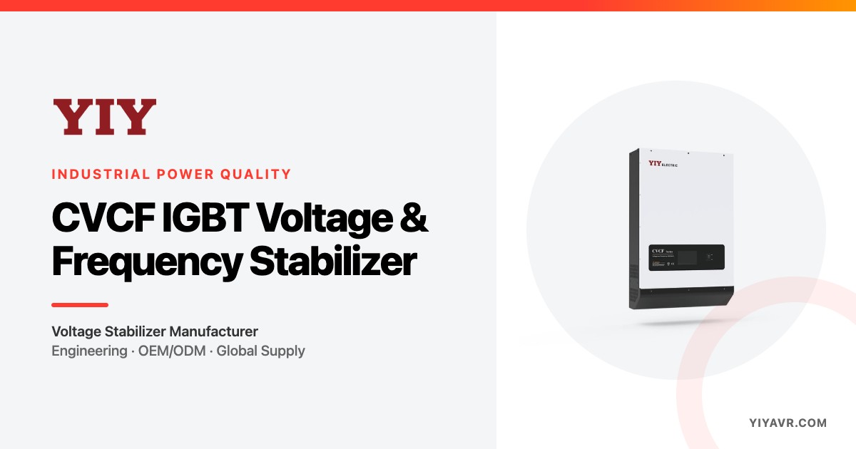 IGBT Static Voltage Stabilizer Design: 7 Selection Checks - Voltage Stabilizer Manufacturer - YIY 1