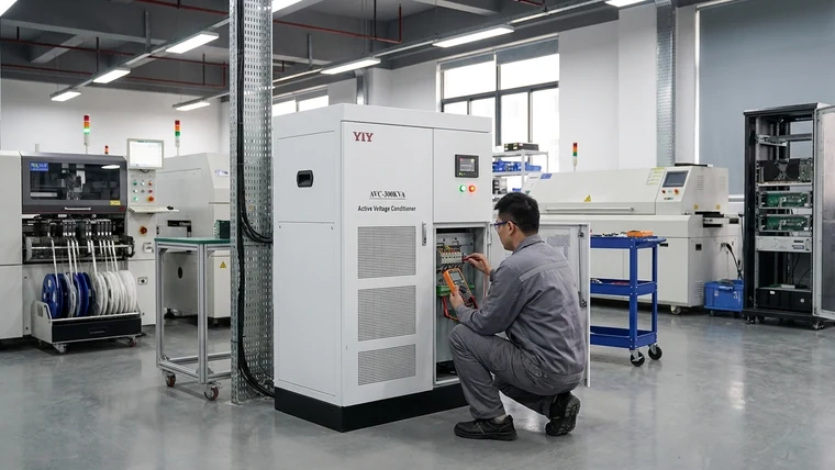 IGBT voltage stabilizer installation showing the sizing and load conditions you need to verify